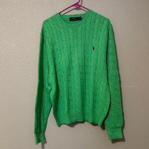 Polo by Ralph Lauren Vibrant Green Crewneck Sweater